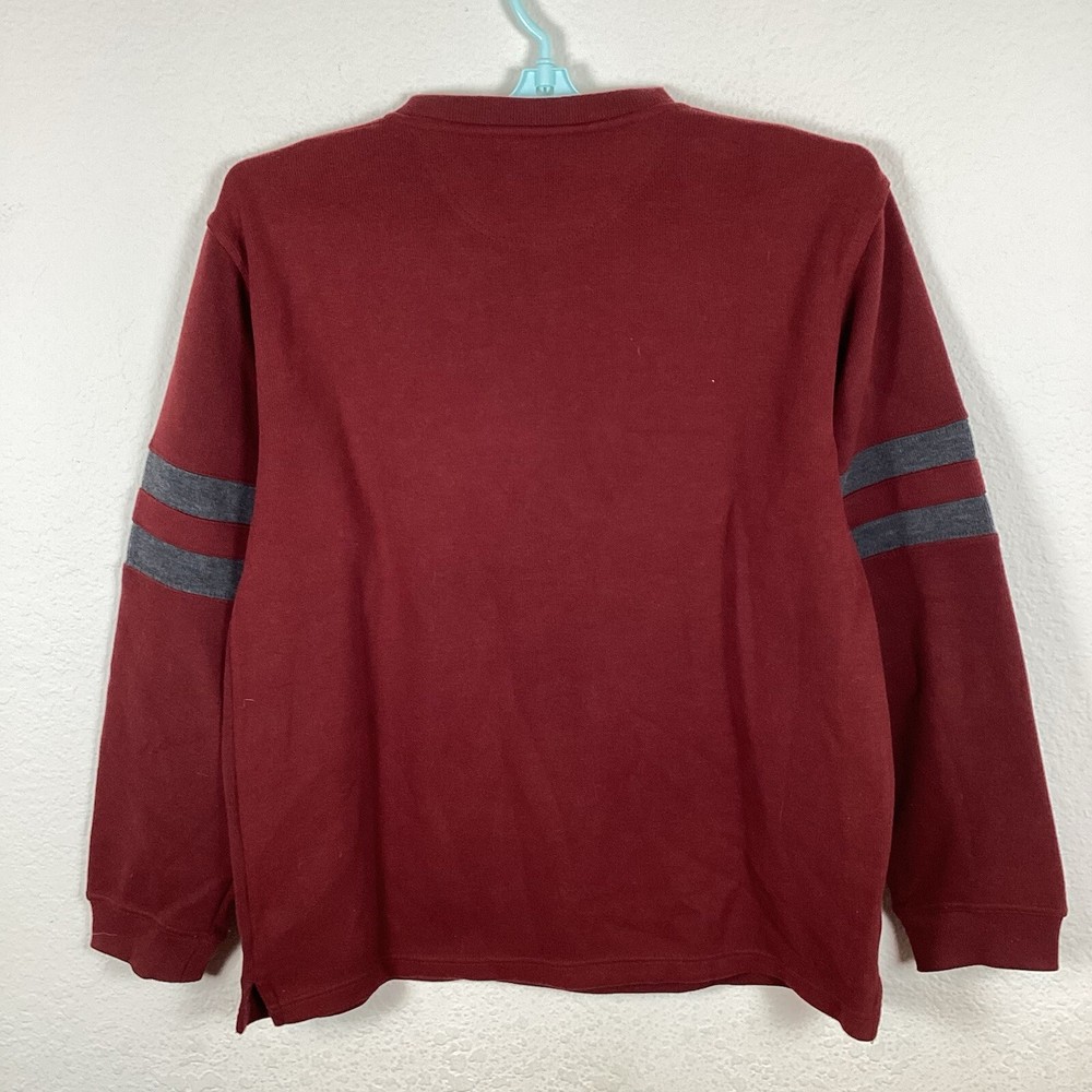 Consensus Sportswear Mens Sweater Sz M Long Sleeve Pullover Solid Red Excellent