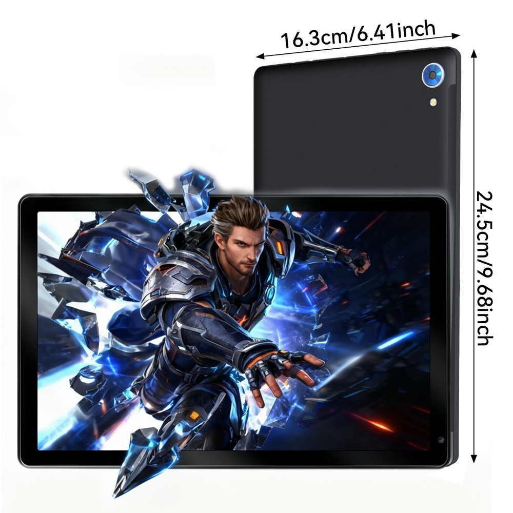 10.1 in Android 15 Tablet Touchscreen Octa-core Processor 24GB RAM + 128GB ROM