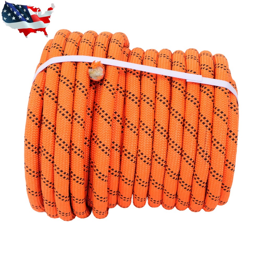 Pulling Rigging Line3/4" × 120' Double Braid Nylon Polyester Arborist Bull Rope