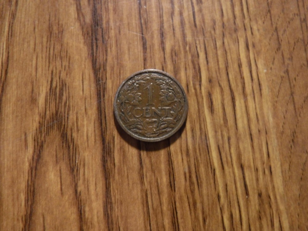 NETHERLANDS 1 CENT 1938 COIN (375)