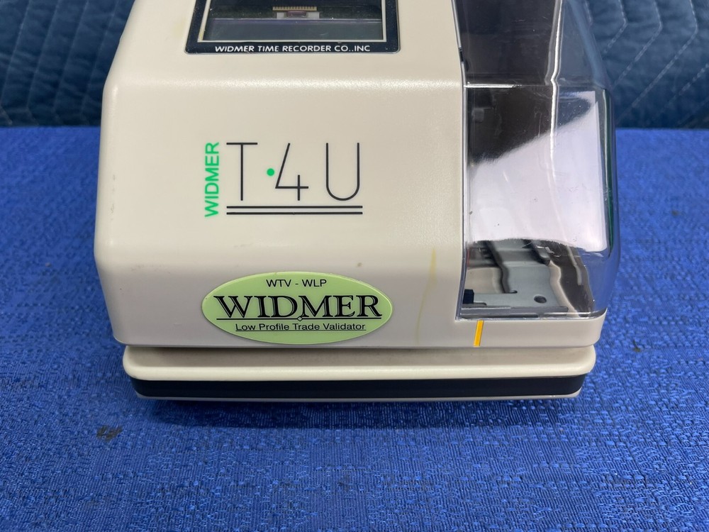 Widmer T-4U Electronic Time Clock & Date Stamp Recorder