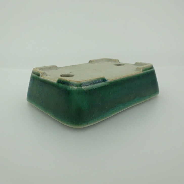 Japanese Bonsai Pot Seika Glazed Small Rectangular Pot-BP303