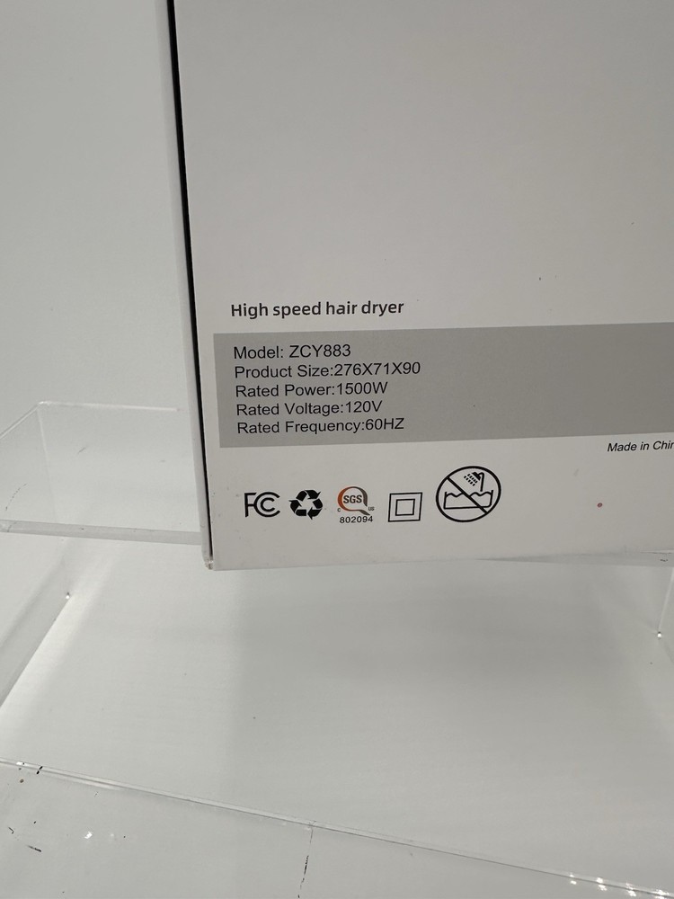 Brushless Hairdryer With Diffuser Attachment, New
