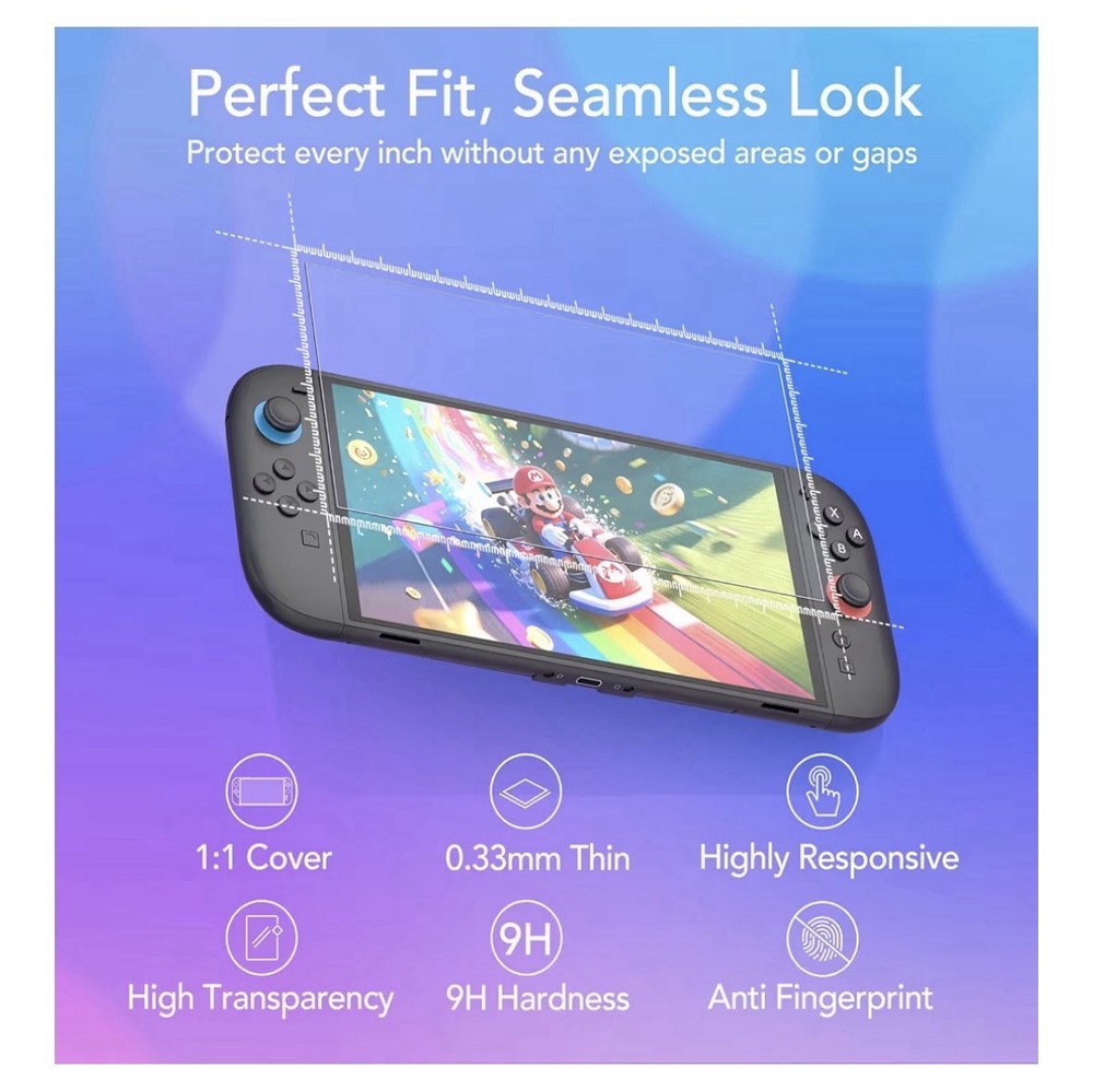 Nintendo Switch 2 Tempered Glass Sreen Protector 4 Pack