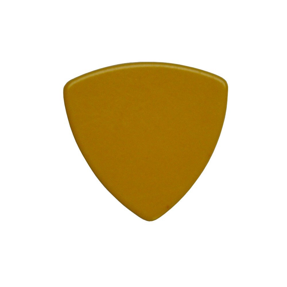 100pcs 0.71mm 346 Rounded Triangle Guitar Picks Plectrums Celluloid Solid Yellow