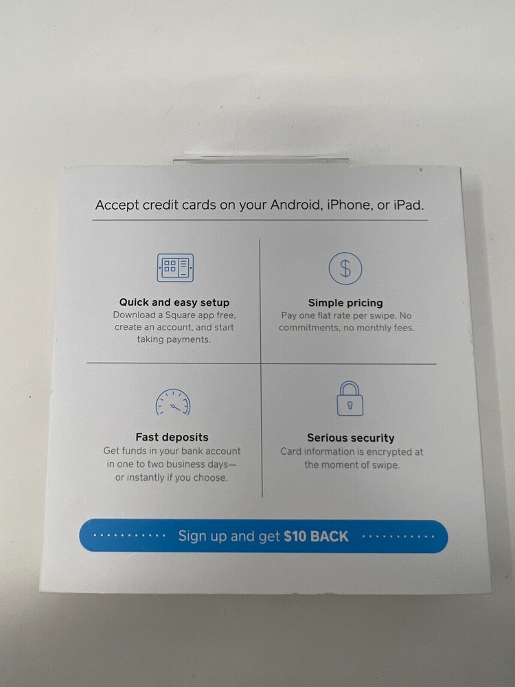 Square Credit Card Reader for iPhone, iPad and Android