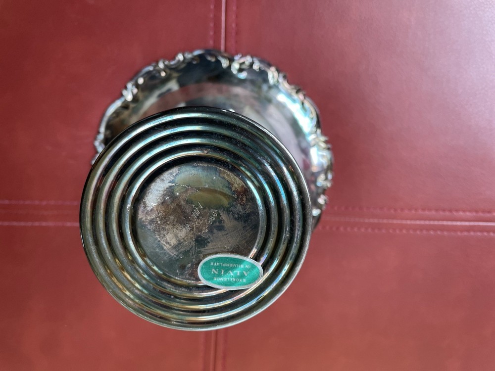 Vintage Silverplate Alvin Footed Compote Dish