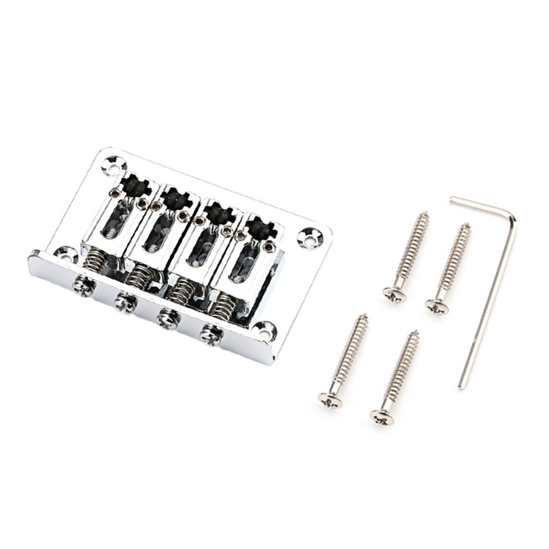 4 String Fixed Hardtail Bridge Vintage Bent Saddle Replacement Parts Durable