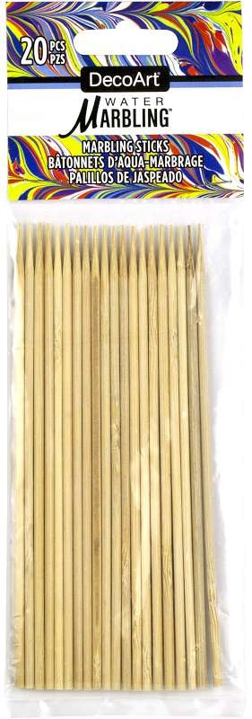DecoArt Water Marbling Sticks 20/Pkg
