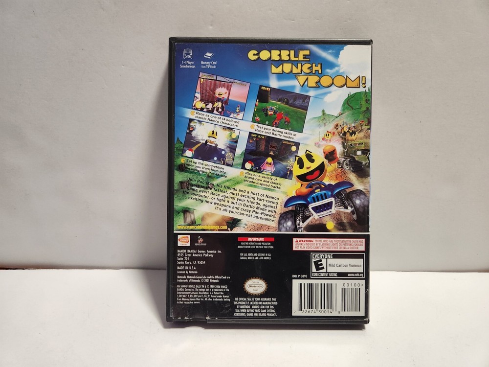 Pac Man World Rally (Nintendo GameCube) Original Case Only