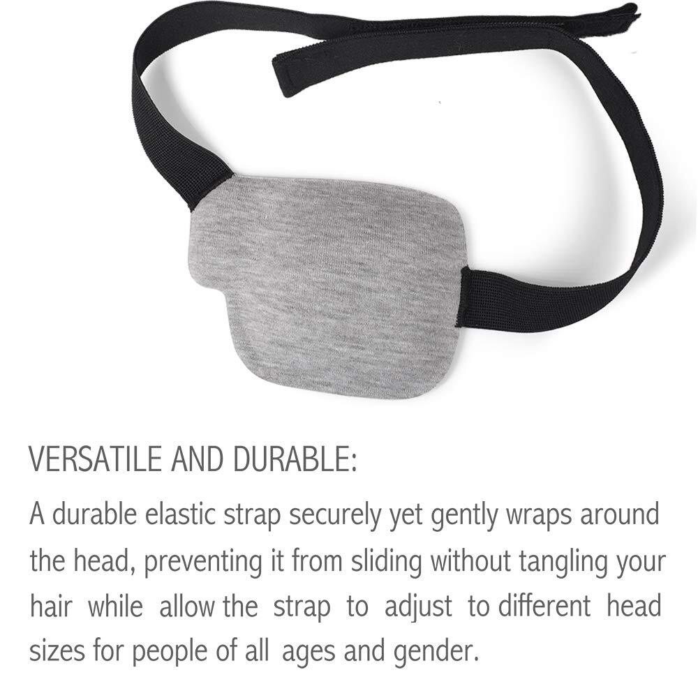 FCAROLYN 3D Eye Patch - Gray (Left Eye)