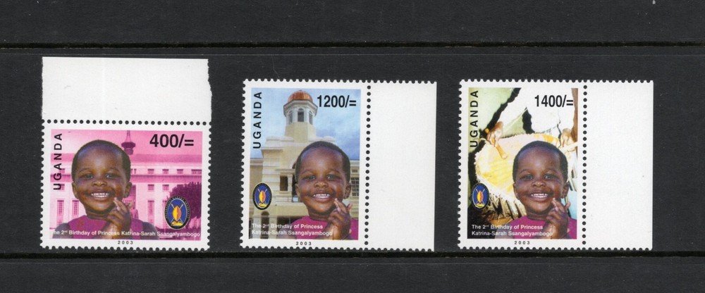 R6169   Uganda   2003  Princess Birthday  3v.  MNH