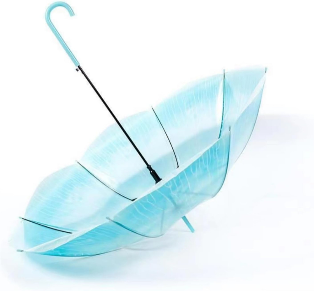 Jellyfish Transparent Umbrella, Romantic Creative Cute Automatic Open J Hook Han