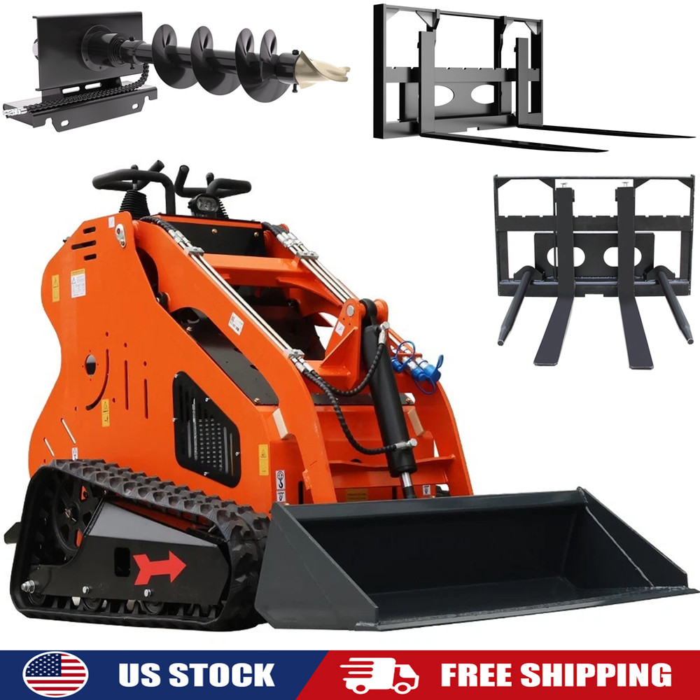 Mini Skid Steer Loader 13.6HP B&S Gas Engine + Multiple Attachments Available