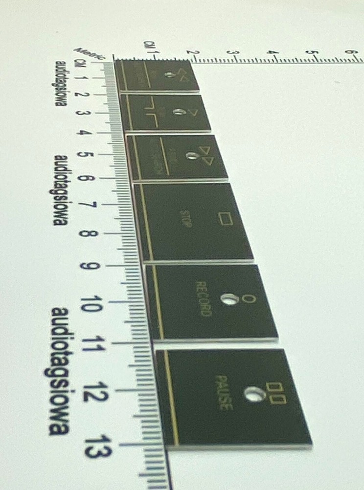 Harman Kardon Cassette Function Button Labels Custom Made Set CD391 CD491 BLACK