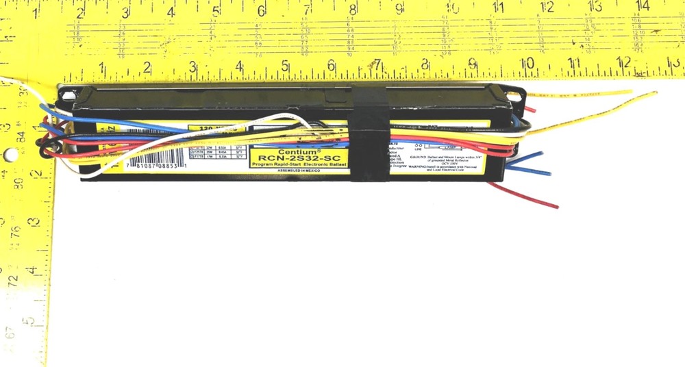 Advance 120V60Hz Centium Program Rapid-Start Electronic Ballast RCN-3S32-SC USED