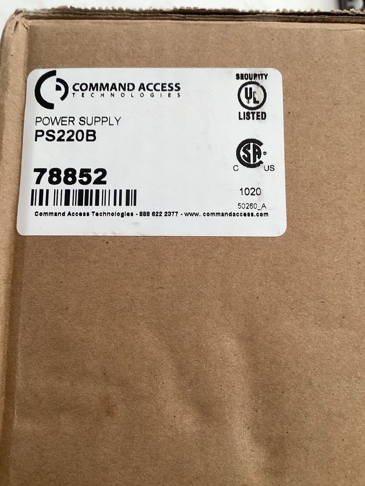 COMMAND ACCESS PS220 78852 POWER SUPPLY