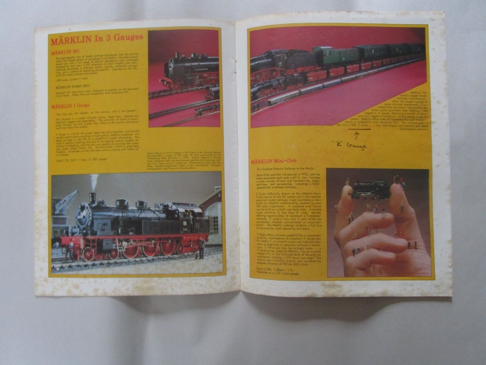 1981 Marklin Train Catalogs, 81 New Items, OH, Z, I