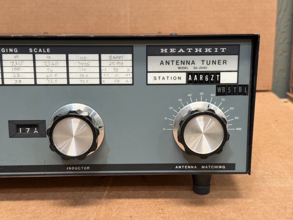 Heathkit Antenna Tuner Model SA-2040