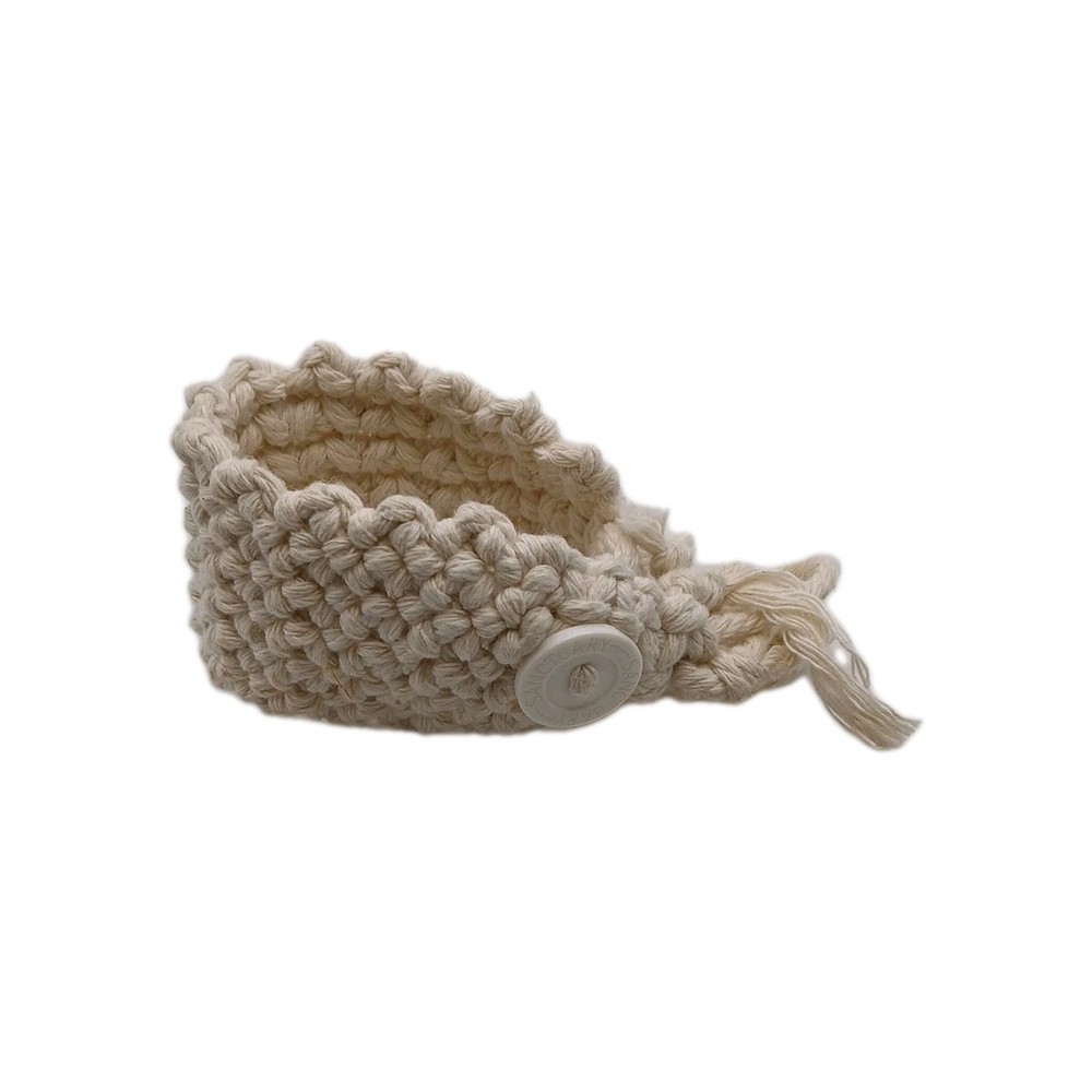 Pure White Woven Bracelet 6" Diameter