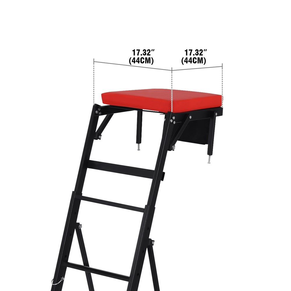 400lbs Engine Access Topside Workshop Creeper Adjustable Height Ladder 4 Wheels