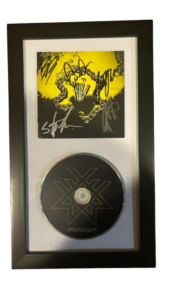 WAGE WAR STIGMA SIGNED DISPLAY FRAMED CD Autograph Auto Briton Bond +4