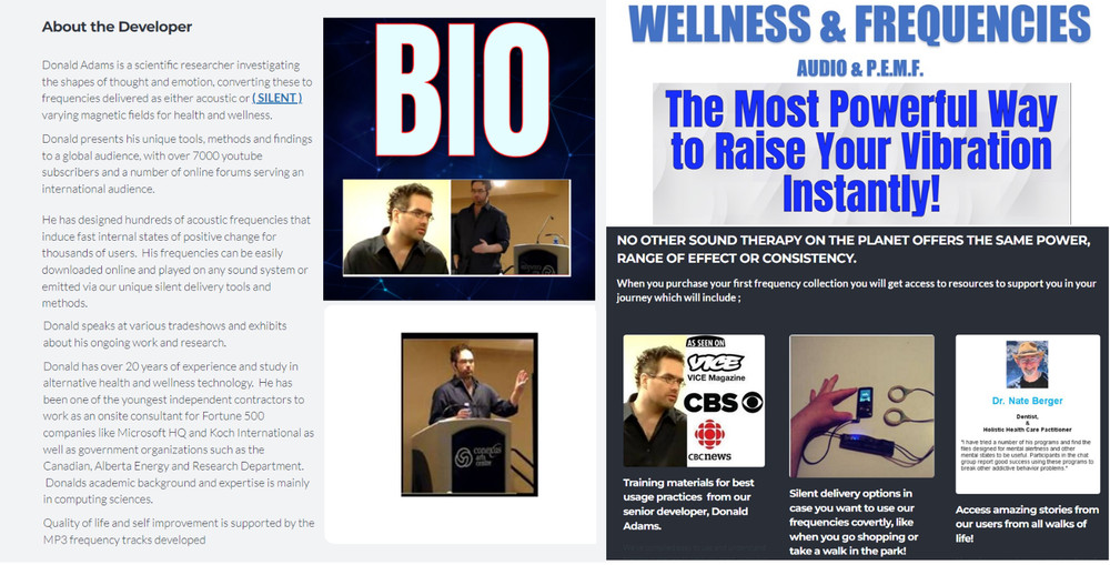 Frequencies compatible with Multi-Frequency Oscillator MWO Multi-Wave Oscillator