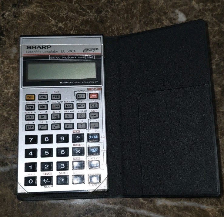 SHARP EL-506A Scientific Calculator Tested Working