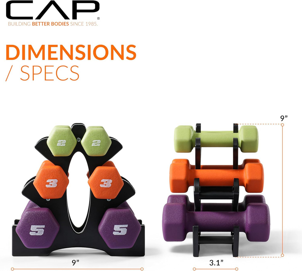Barbell Neoprene Dumbbell Weights Pairs & Sets | Multiple Colors
