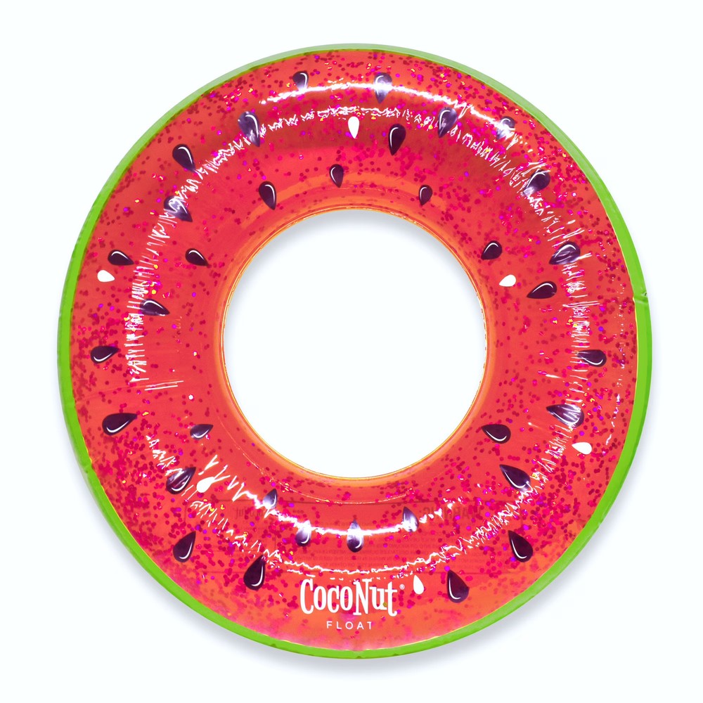 42" CocoNut Glitter Watermelon Inflatable Pool Float Ring