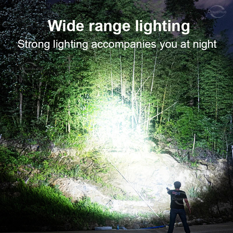 Professional Diving Torch XHP199 Scuba Flashlight Underwater Torch Light