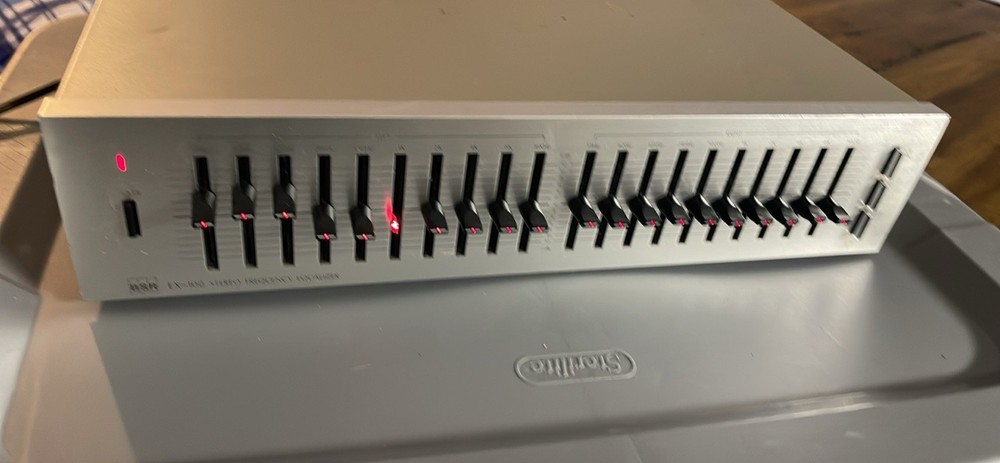 BSR EX-100 Vintage Stereo Frequency Equalizer Tested Working