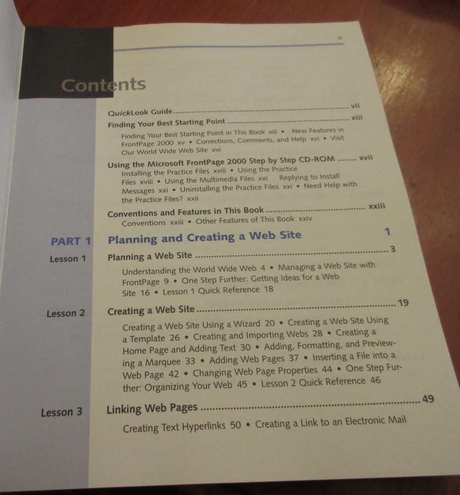 "Step by Step" - Microsoft FRONT LINE 2000; User Manual