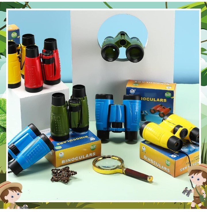 Yanhui Binoculars 6x30 Magnification Random Color 4 Pack