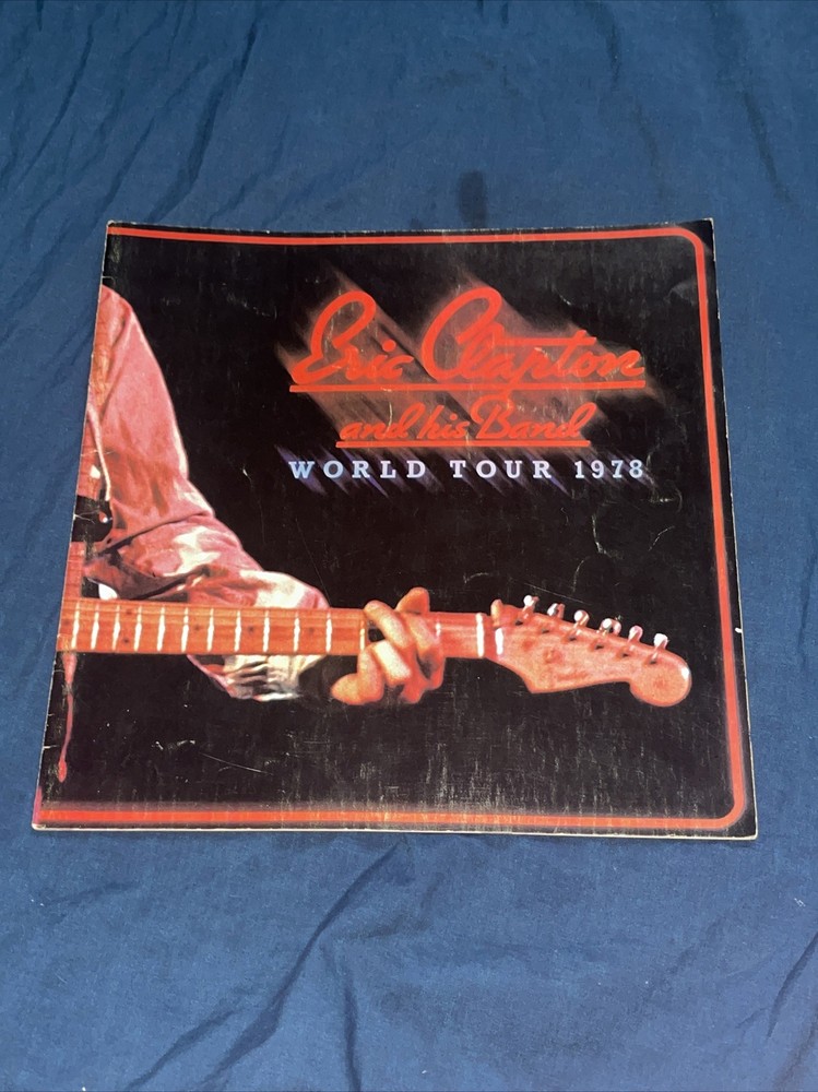 Original  ERIC CLAPTON Slowhand  World Tour 1978 - Concert Program
