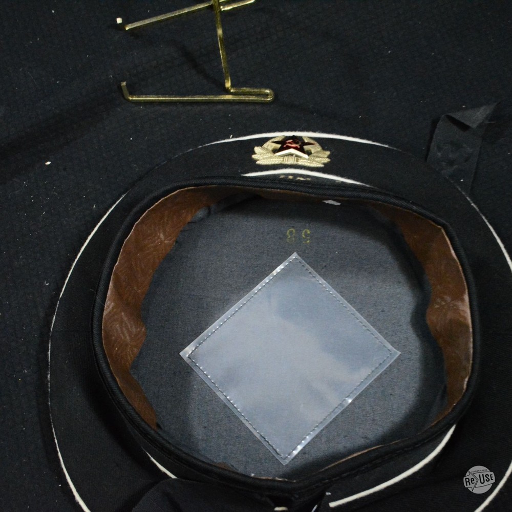 Soviet Navy Flat Cap With Soviet Guards Badge
