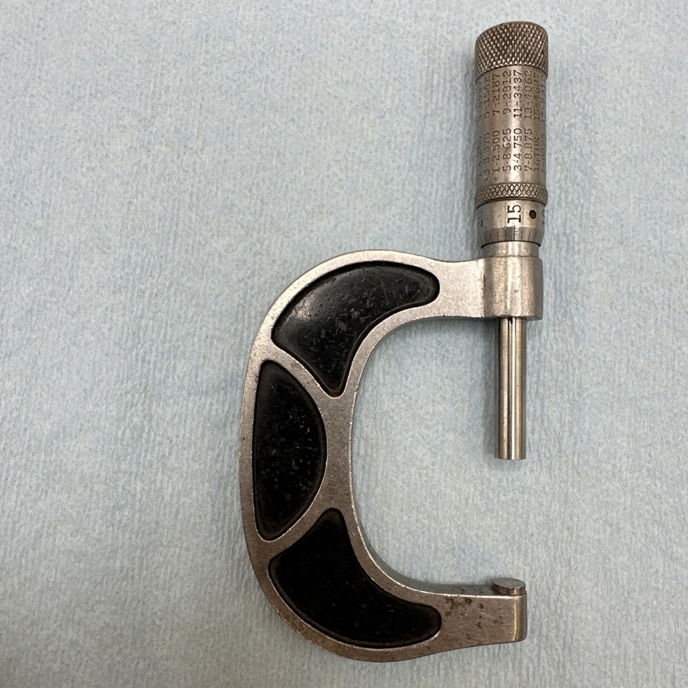Reed Small Tool Works Outside Micrometer - 1-2" Range