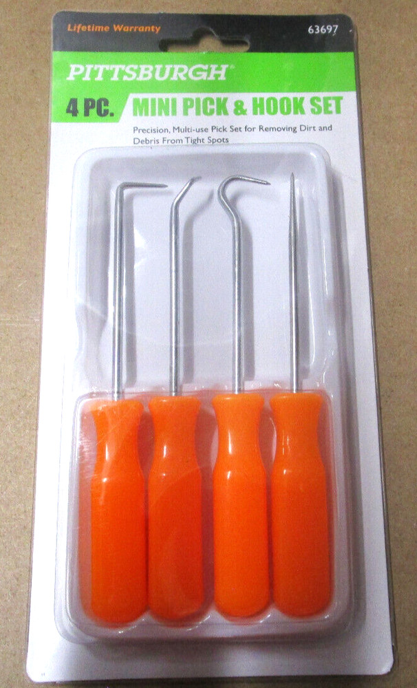 Pittsburgh Mini Pick and Hook Set 4 Piece
