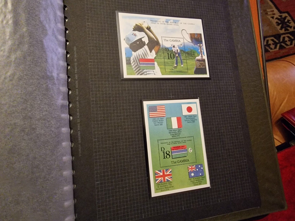 GAMBIA 1992 SG MS1408 GOLF MNH