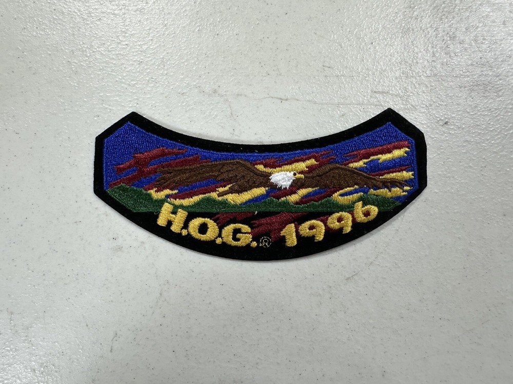 1996 HOG Membership Rocker Patch HARLEY DAVIDSON OWNERS GROUP  #1