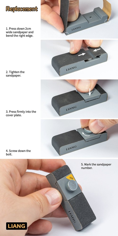 Liang Tools Sand Paper Holder B LIANG-0226b
