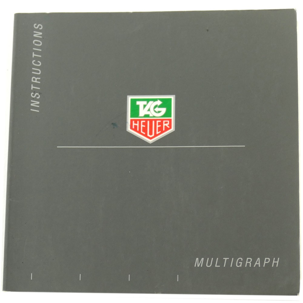 TAG HEUER MULTIGRAPH INSTRUCTIONS BOOKLET