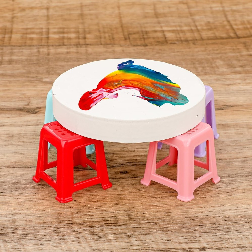 12PCS Canvas Stands Mini Feet Risers Plastic Paint Pouring Art Tools