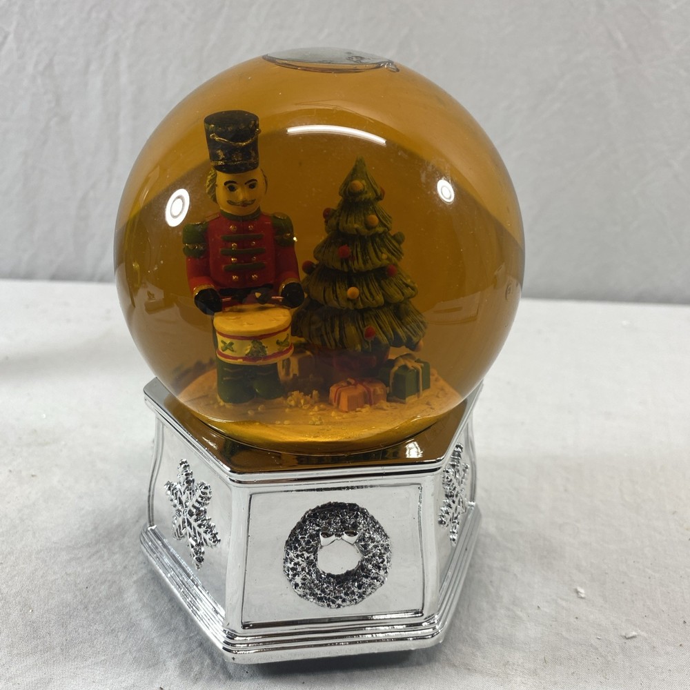 Spode Christmas Tree Musical Nutcracker Snow Globe. Vintage