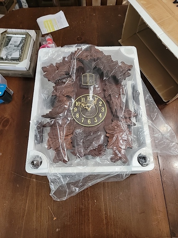 Galleria Handcrafted Solid Wood Cuckoo Clock w/ Night Silencer