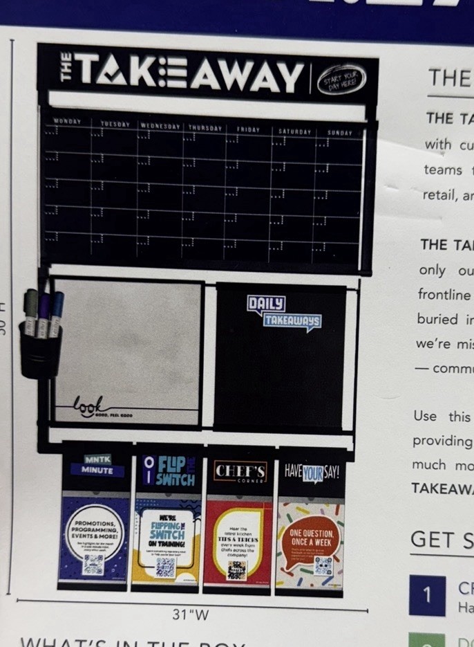 1Thrive The Takeaway Wall Organizer NEW