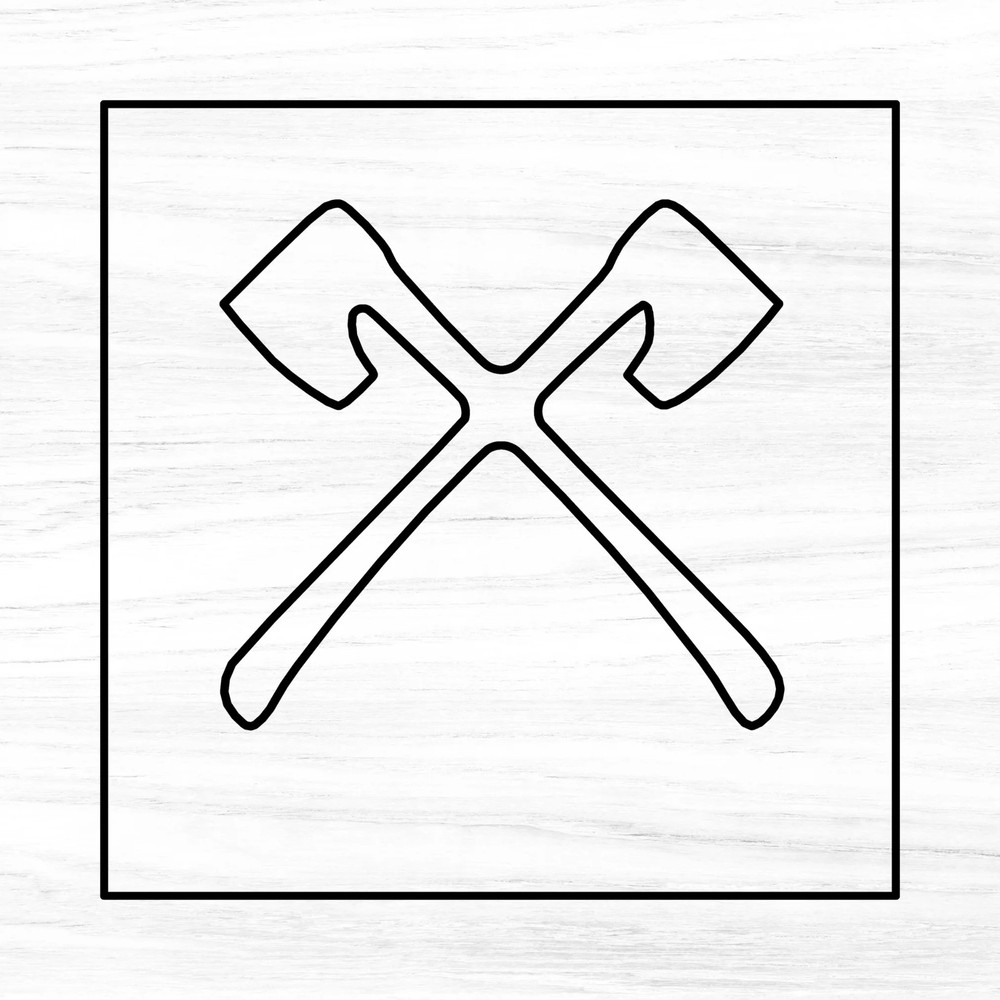 Axe Acrylic Router Template