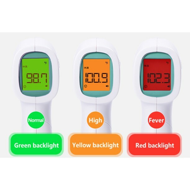 MOBI Non-Contact Forehead Thermometer with Fever Indicators