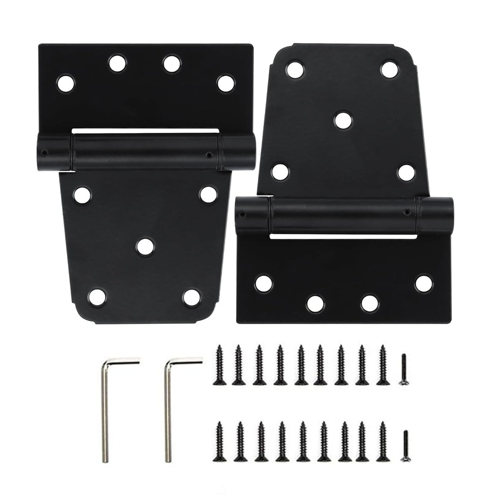 HOME MASTER HARDWARE Self-Closing Spring Gate Hinge 3-1/2" Heavy Duty Automat...