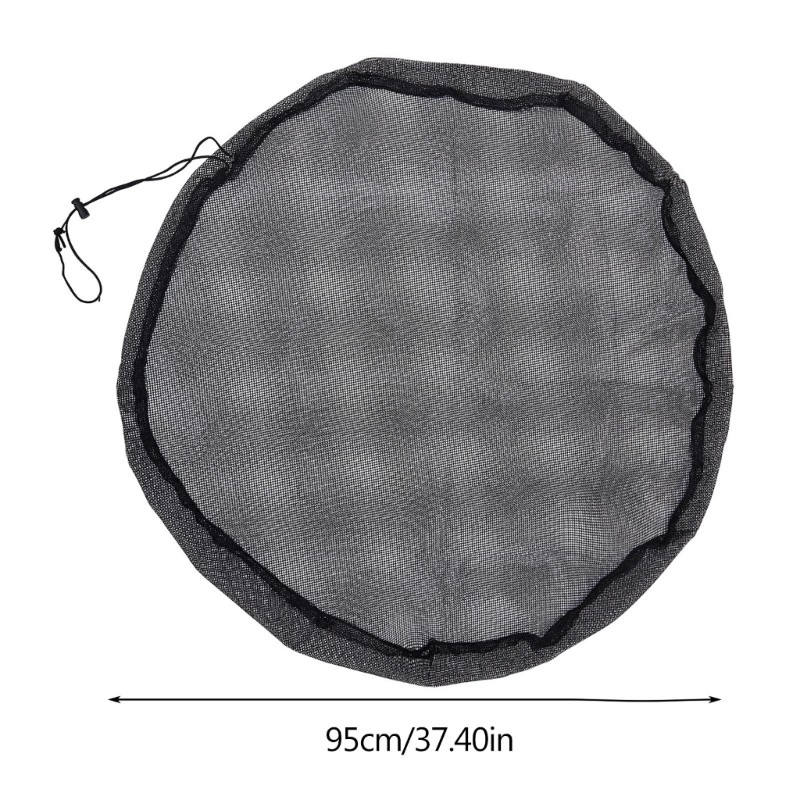 Rain Bucket Netting Screen Covers with Drawstring Keep Mosquitoes & Debris Outs